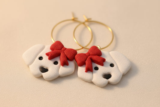 Handgemachte Ohrringe - Snow Paws