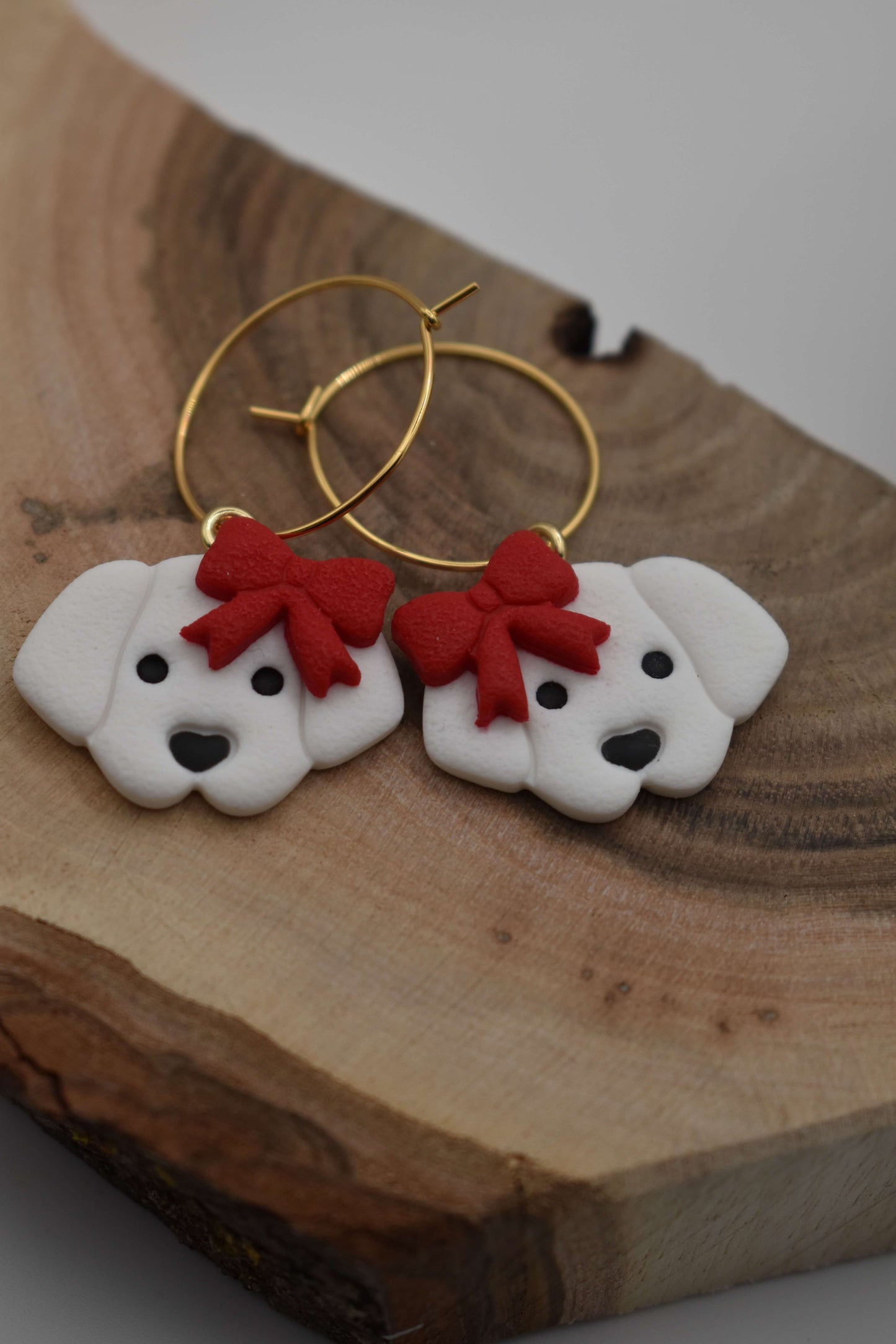 Handmade earrings - Snow Paws