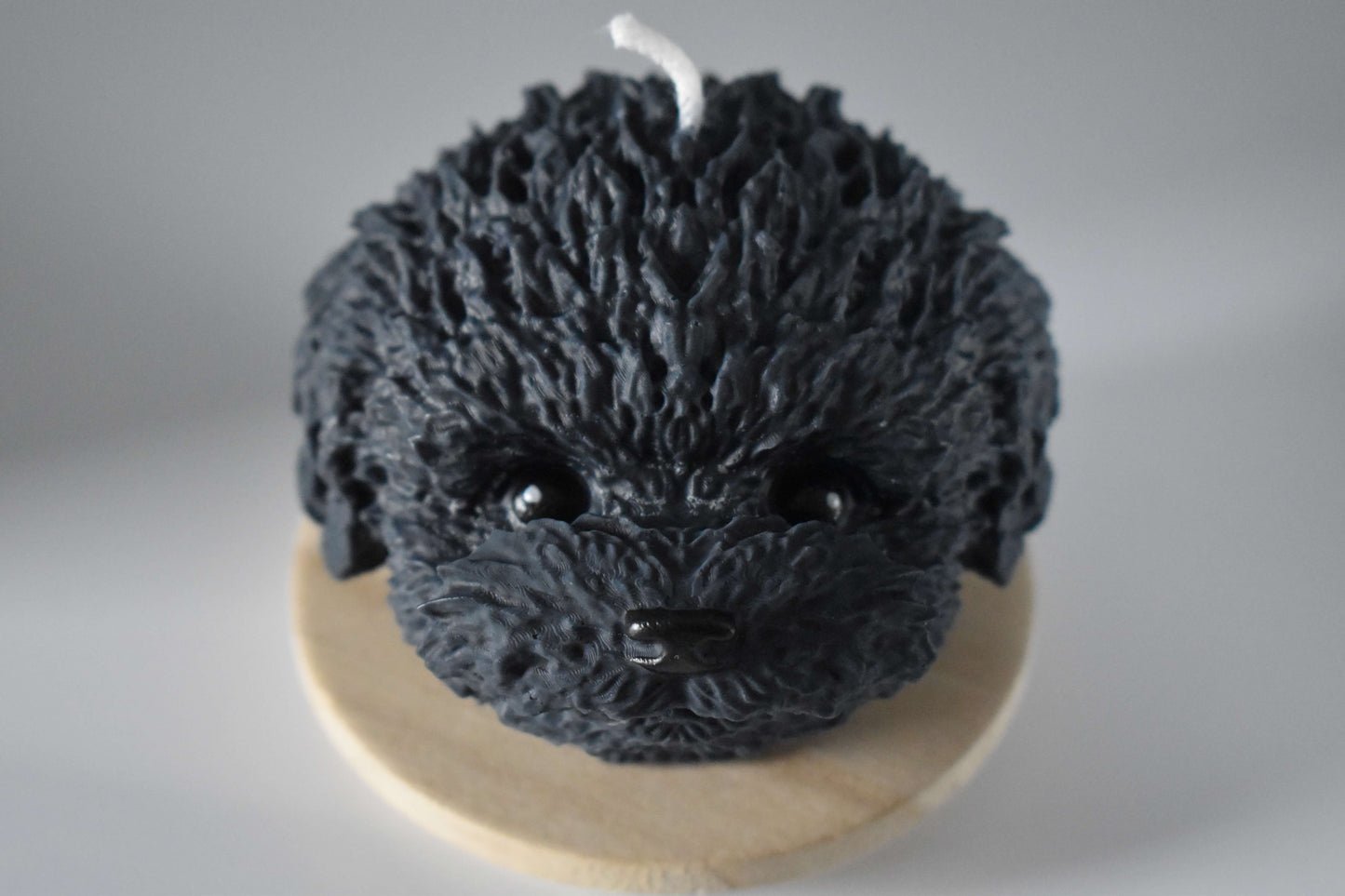 Rapeseed wax candle "Puppy Glow" - Poodle Edition