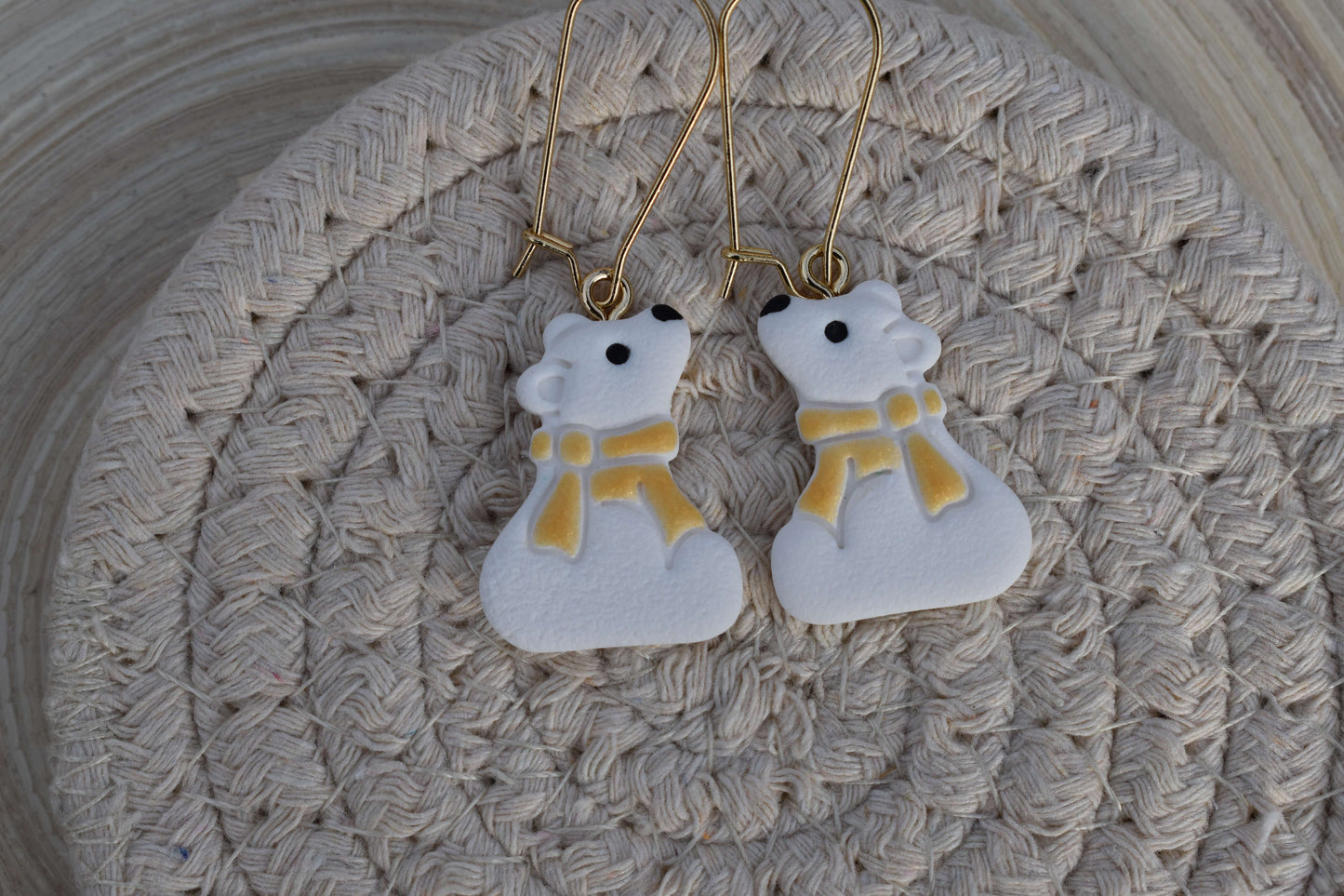 Handgemachte Ohrringe - Winter Bears