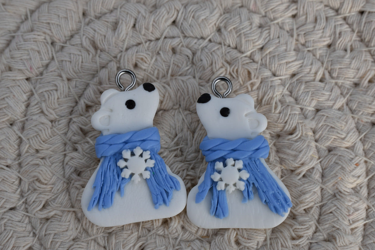 Handgemachte Ohrringe - Winter Bears