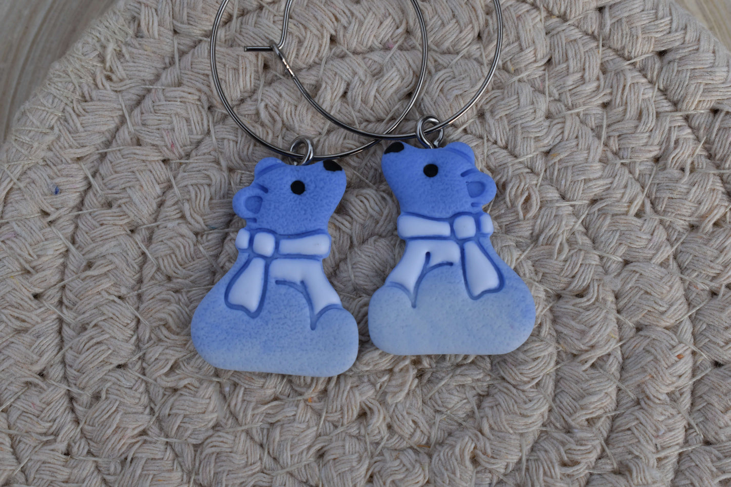 Handgemachte Ohrringe - Winter Bears