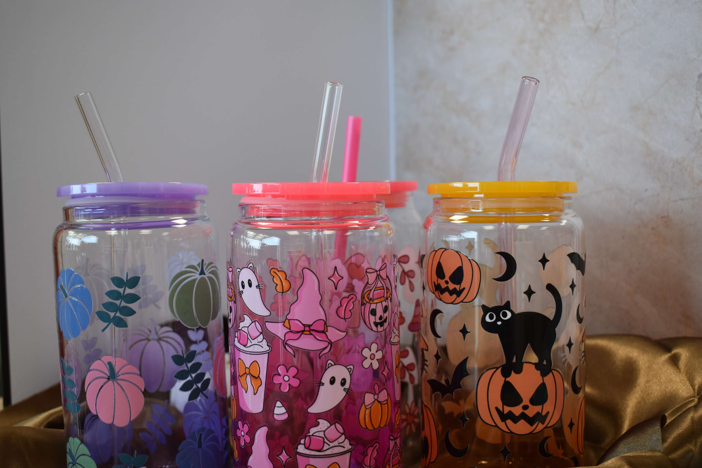 Ombré drinking glass - "Midnight Mist"