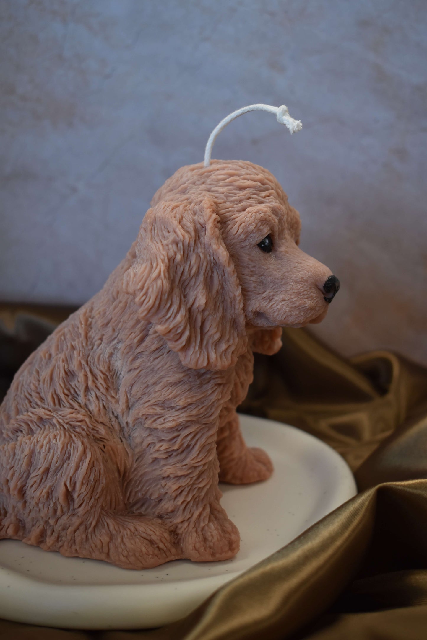 Rapeseed wax candle "Puppy Love XL" - Cocker Spaniel