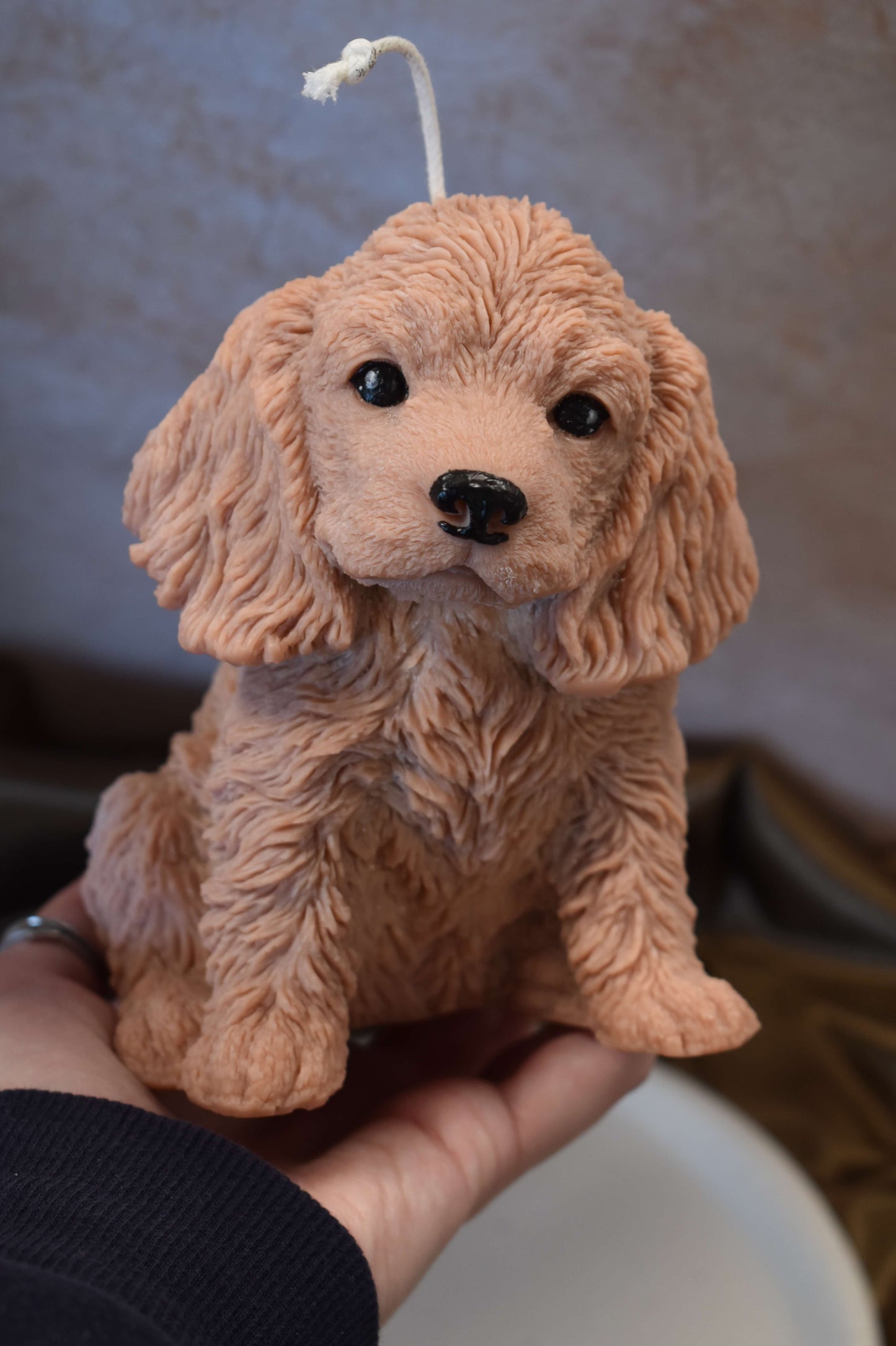 Rapeseed wax candle "Puppy Love XL" - Cocker Spaniel
