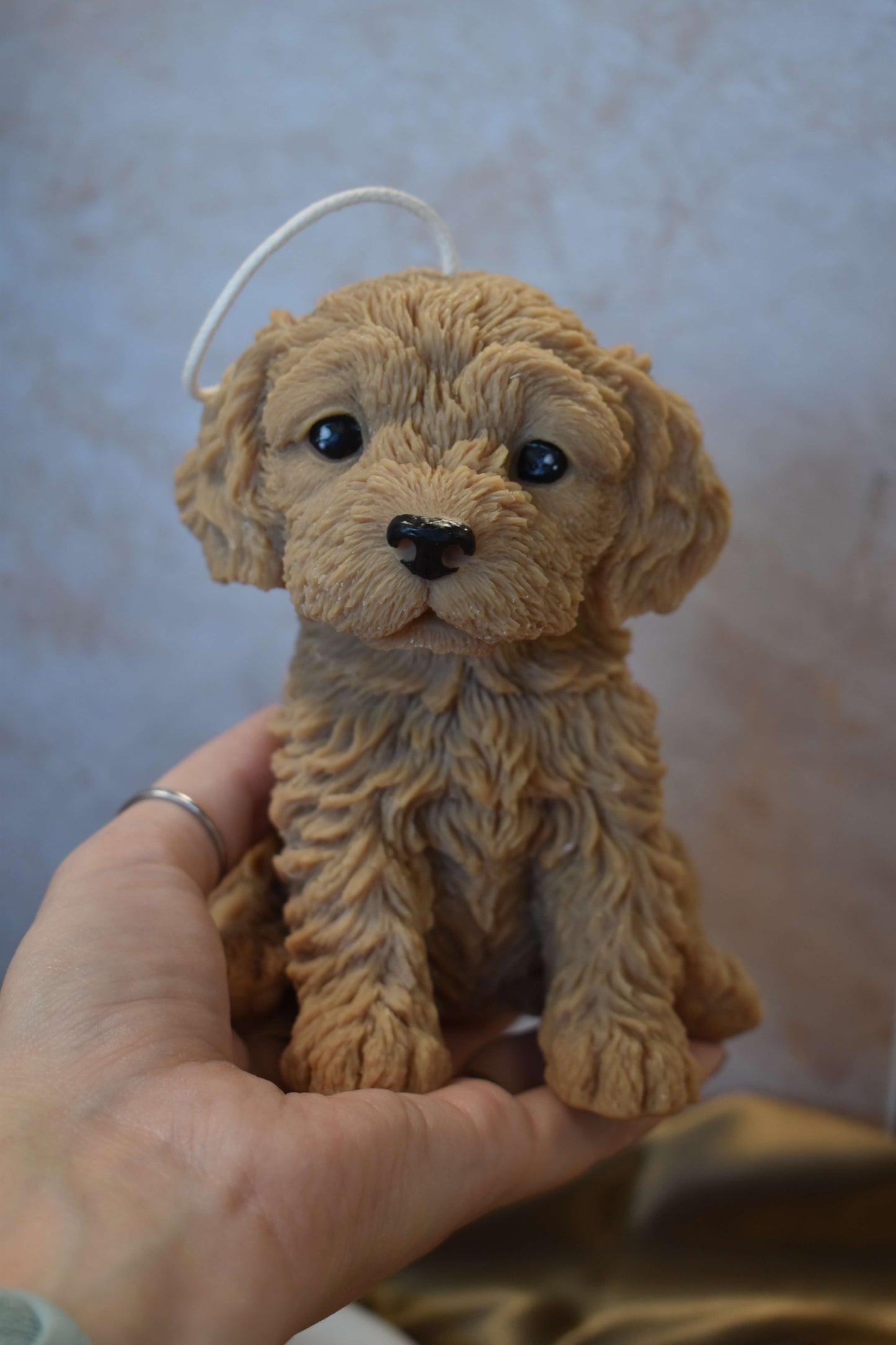 Rapeseed wax candle "Puppy Love XL" - Cockapoo