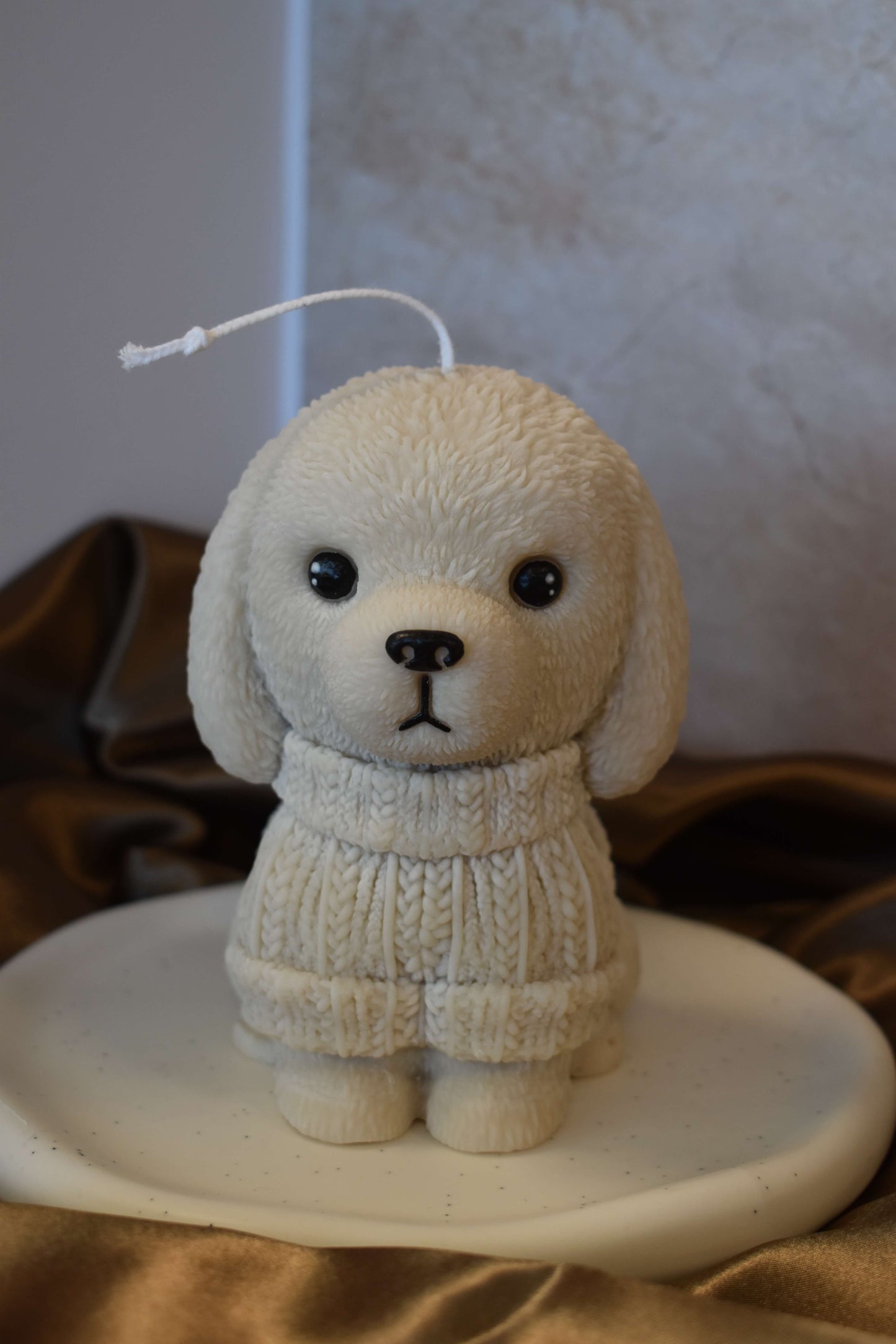 Rapswachskerze "Christmas Puppy XL"