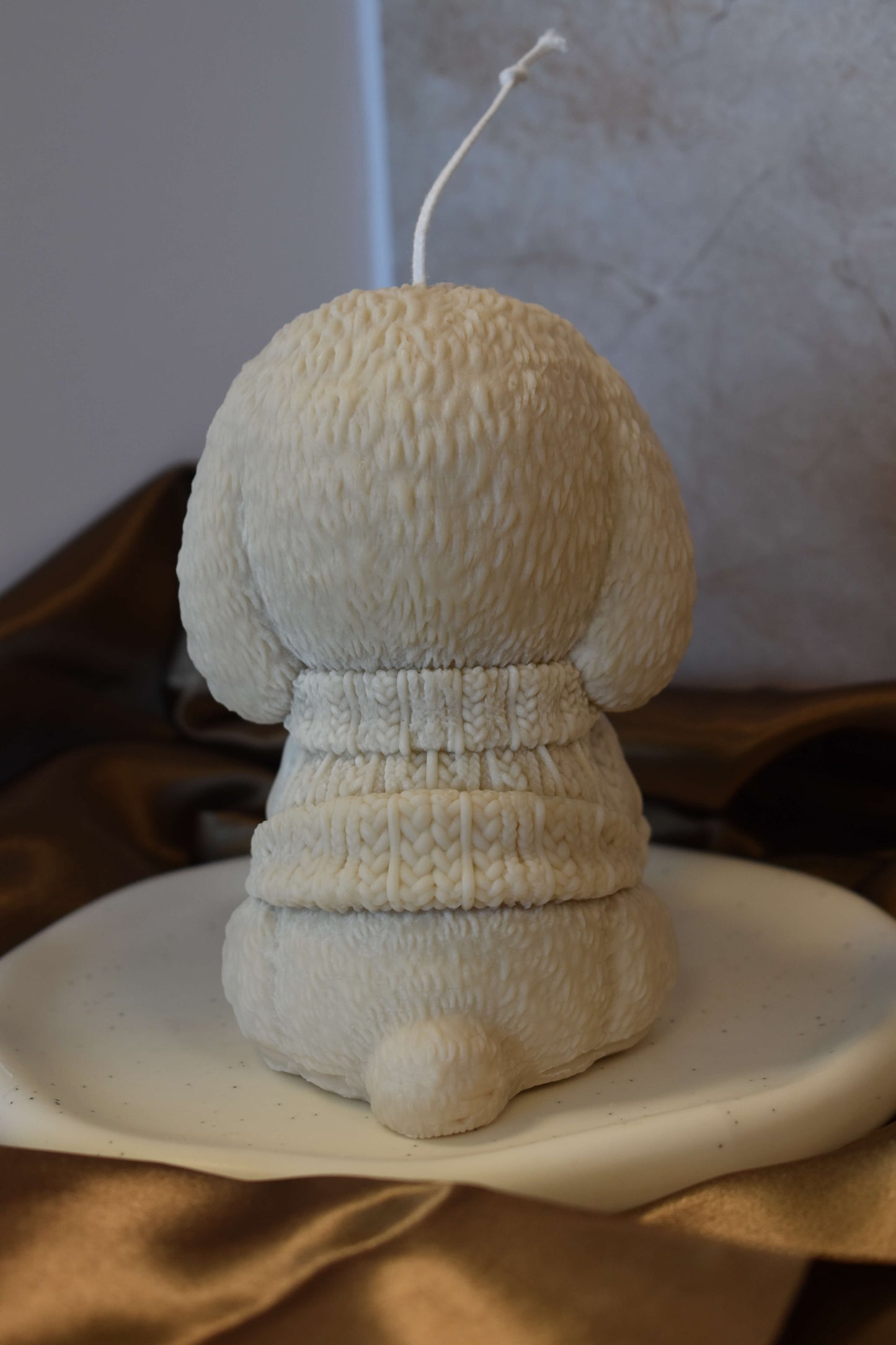 Rapswachskerze "Christmas Puppy XL"