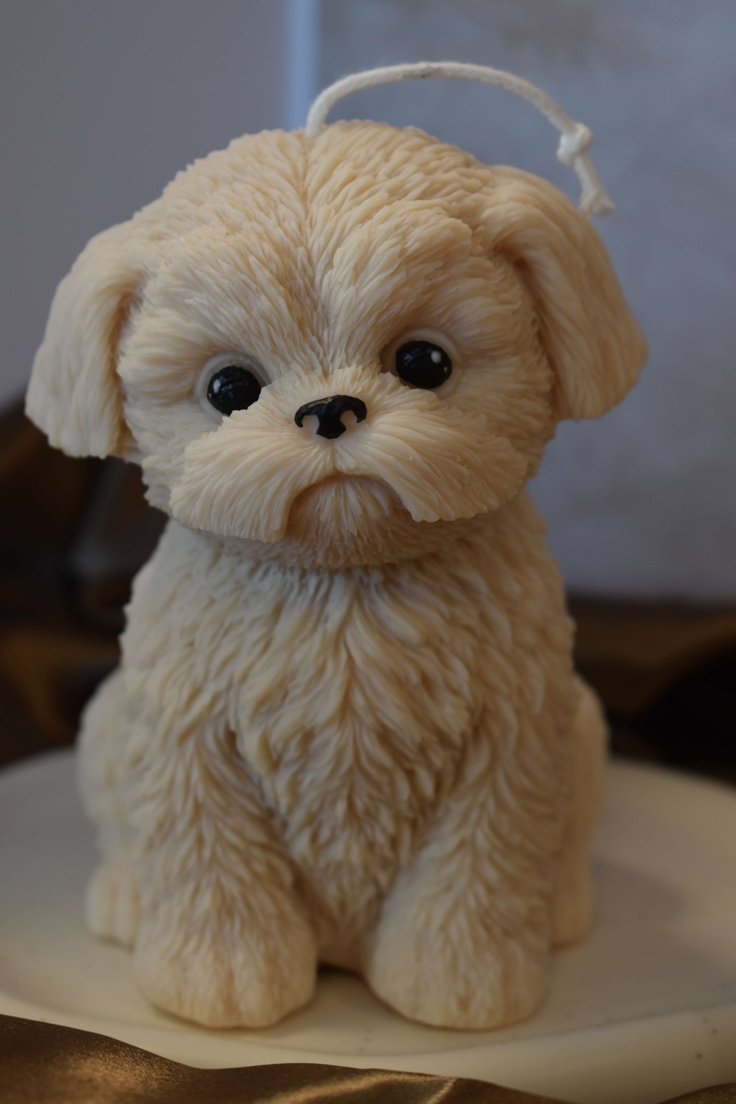 Rapeseed wax candle "Puppy Love XL" - Shih Tzu
