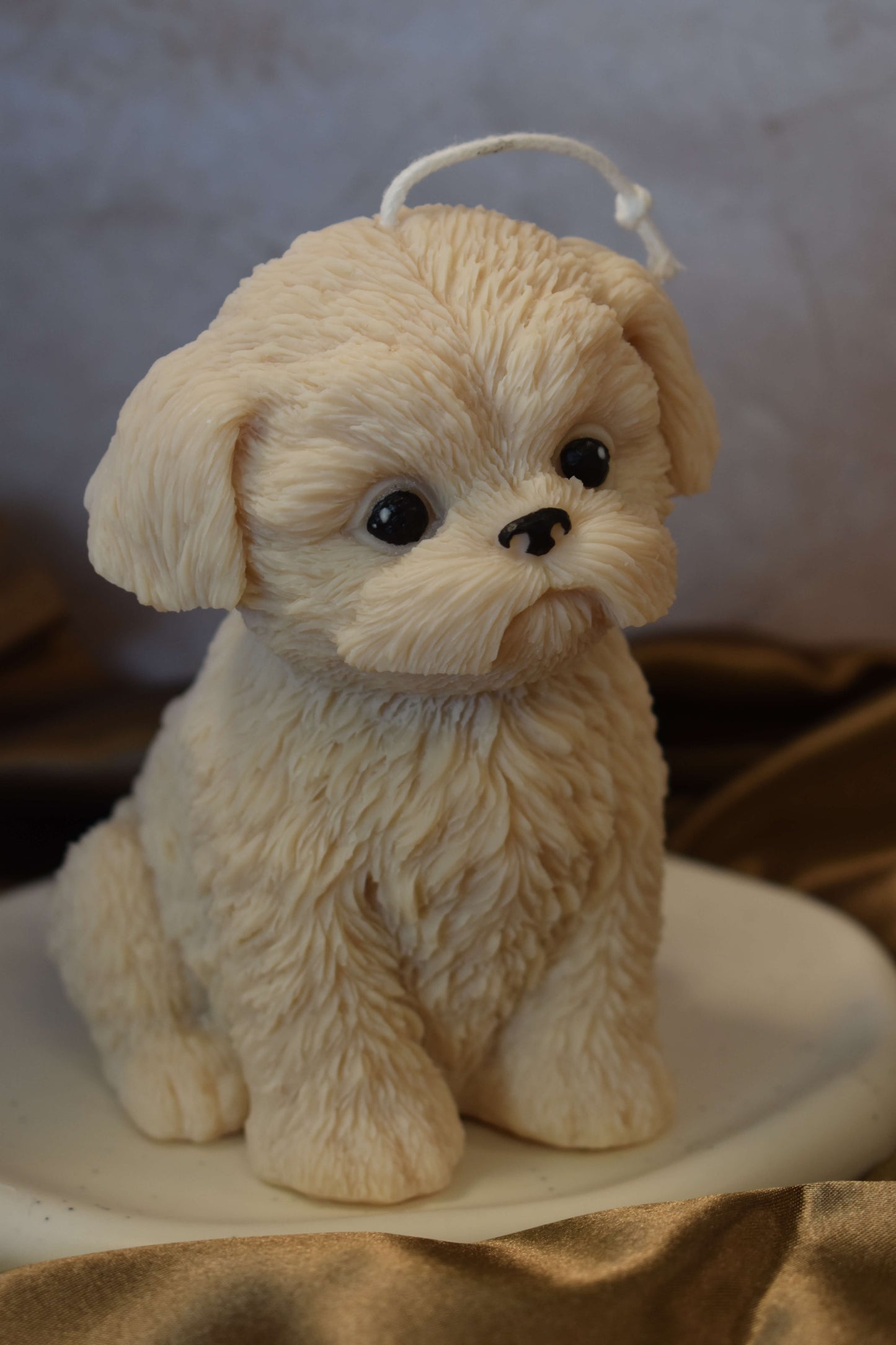 Rapeseed wax candle "Puppy Love XL" - Shih Tzu