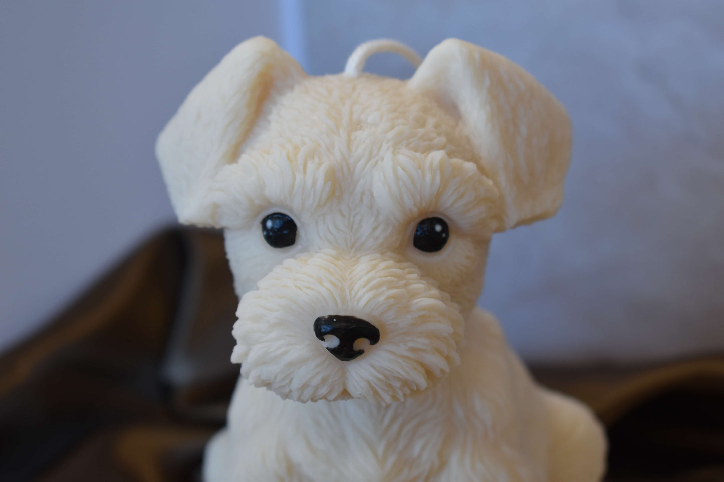 Rapeseed wax candle "Puppy Love XL" - Schnauzer