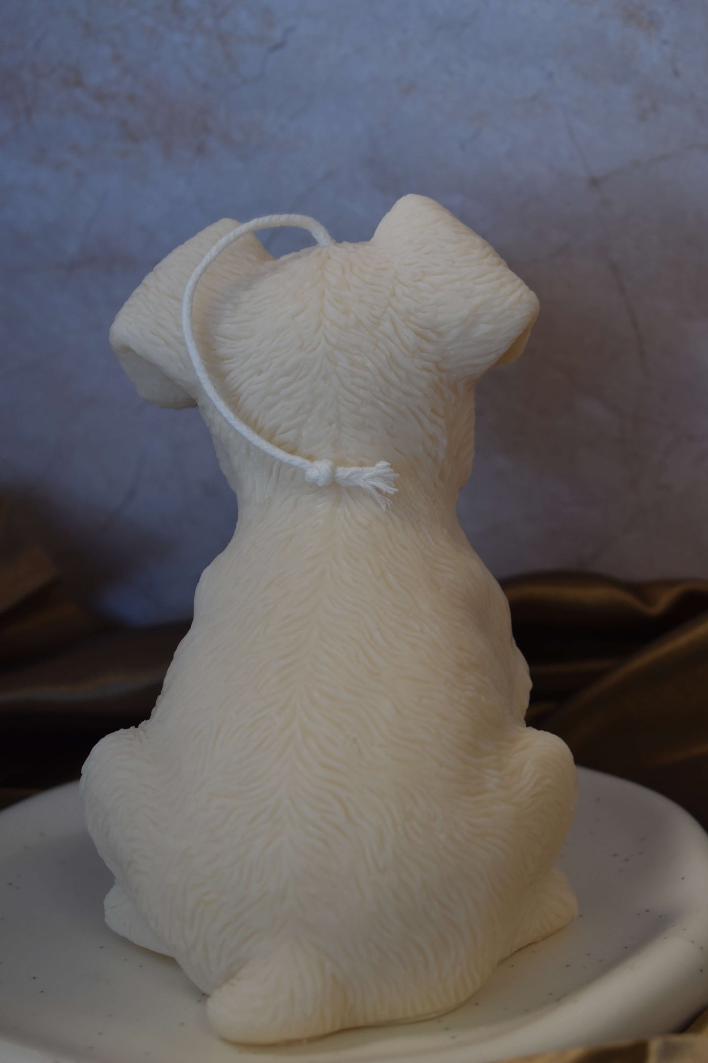 Rapeseed wax candle "Puppy Love XL" - Schnauzer