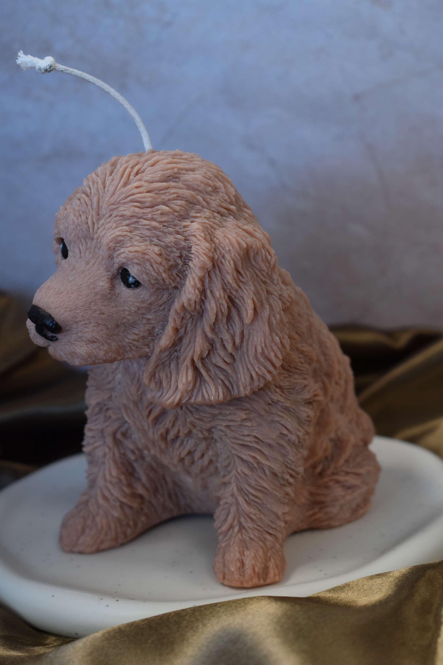 Rapeseed wax candle "Puppy Love XL" - Cocker Spaniel