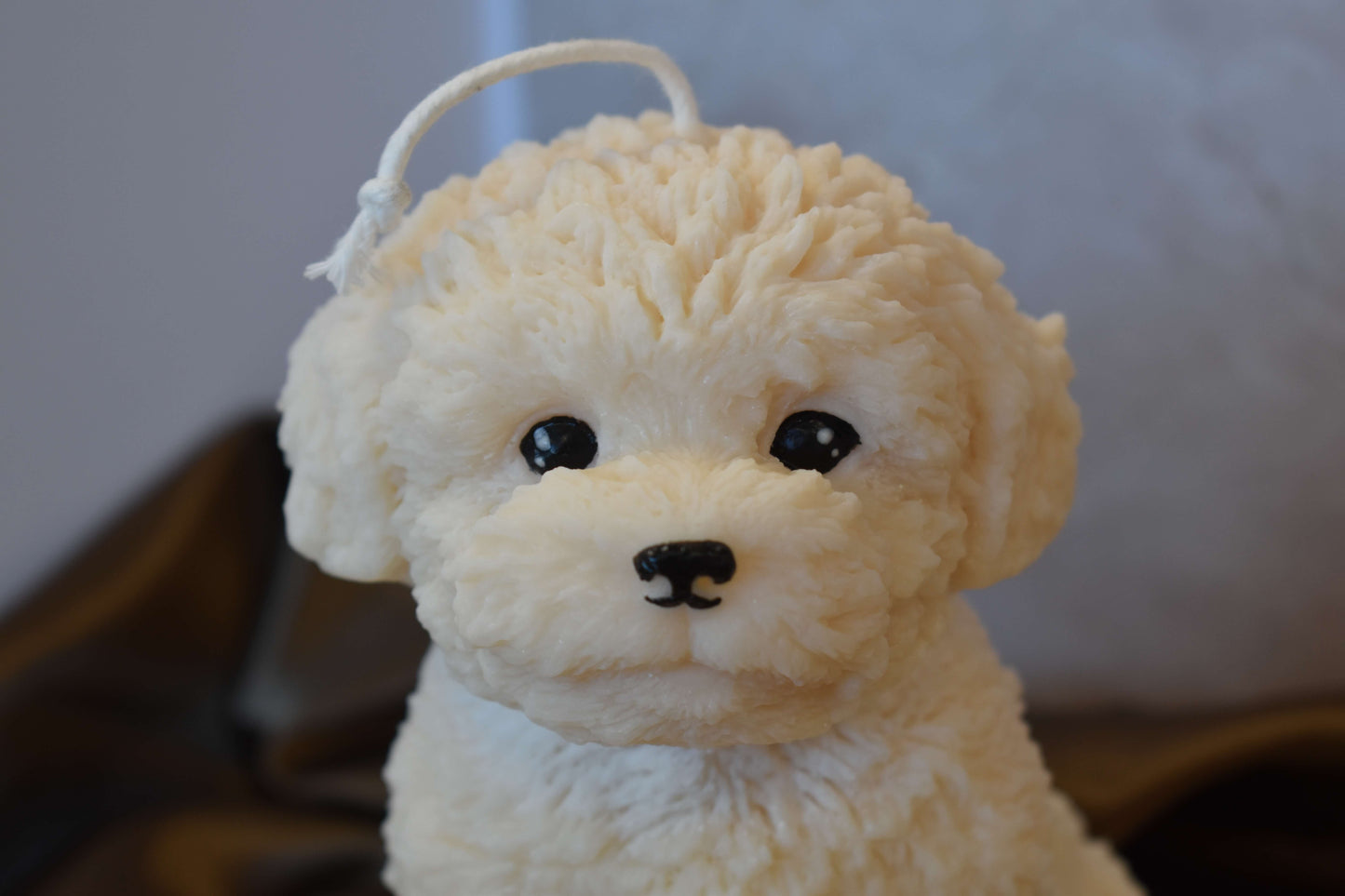 Rapeseed wax candle "Puppy Love XL" - Poodle