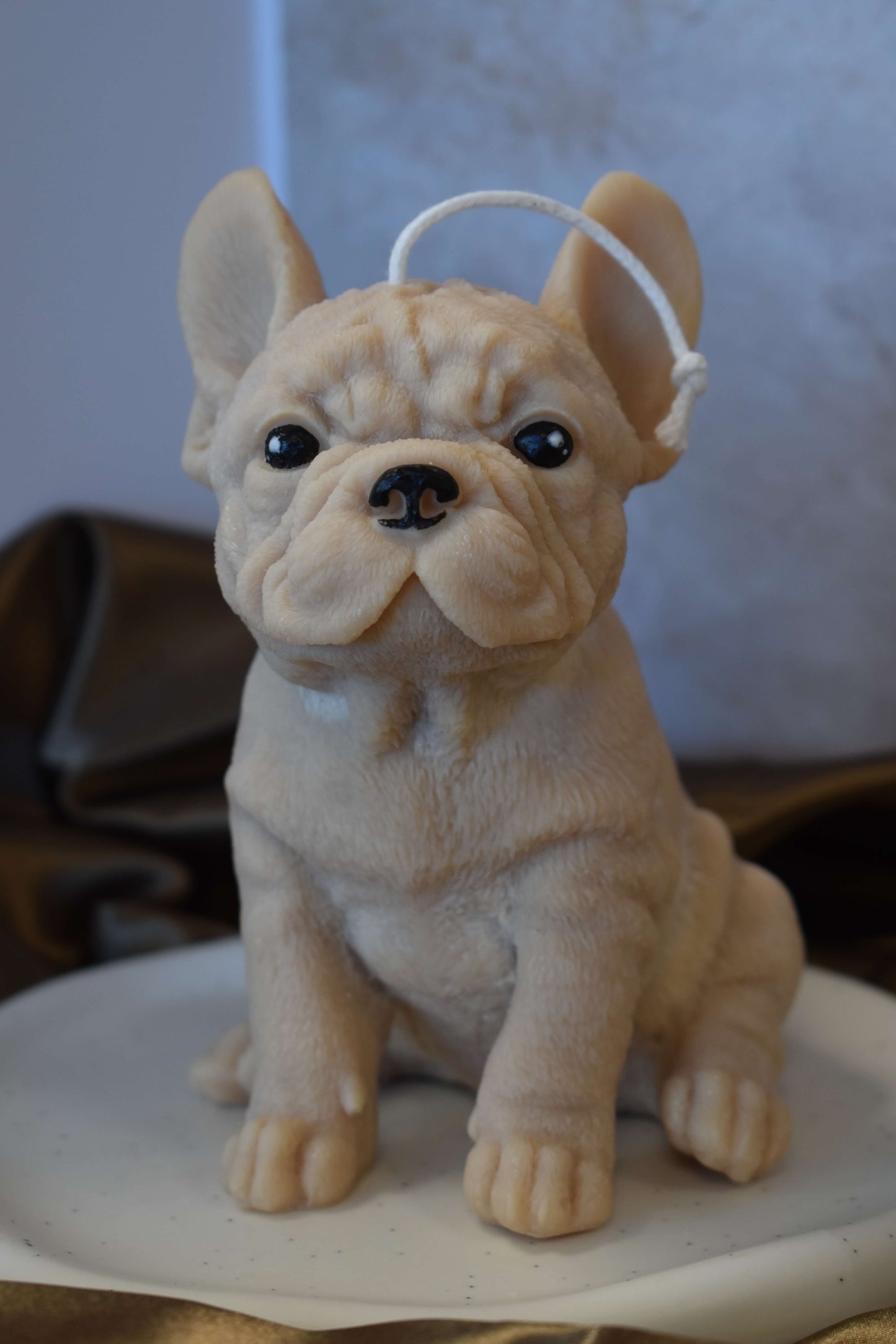 Rapeseed wax candle "Puppy Love XL" - Frenchie