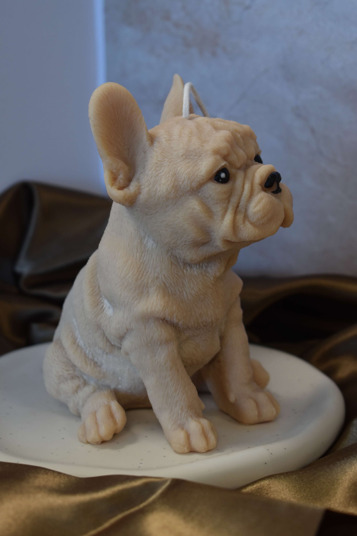 Rapeseed wax candle "Puppy Love XL" - Frenchie