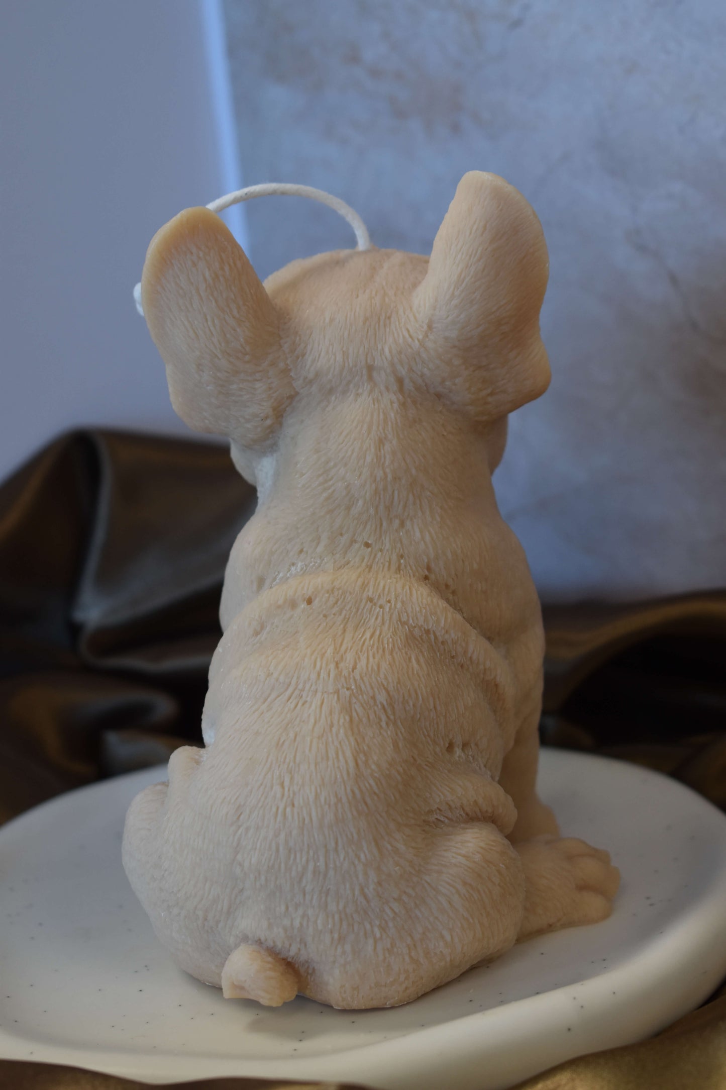Rapeseed wax candle "Puppy Love XL" - Frenchie