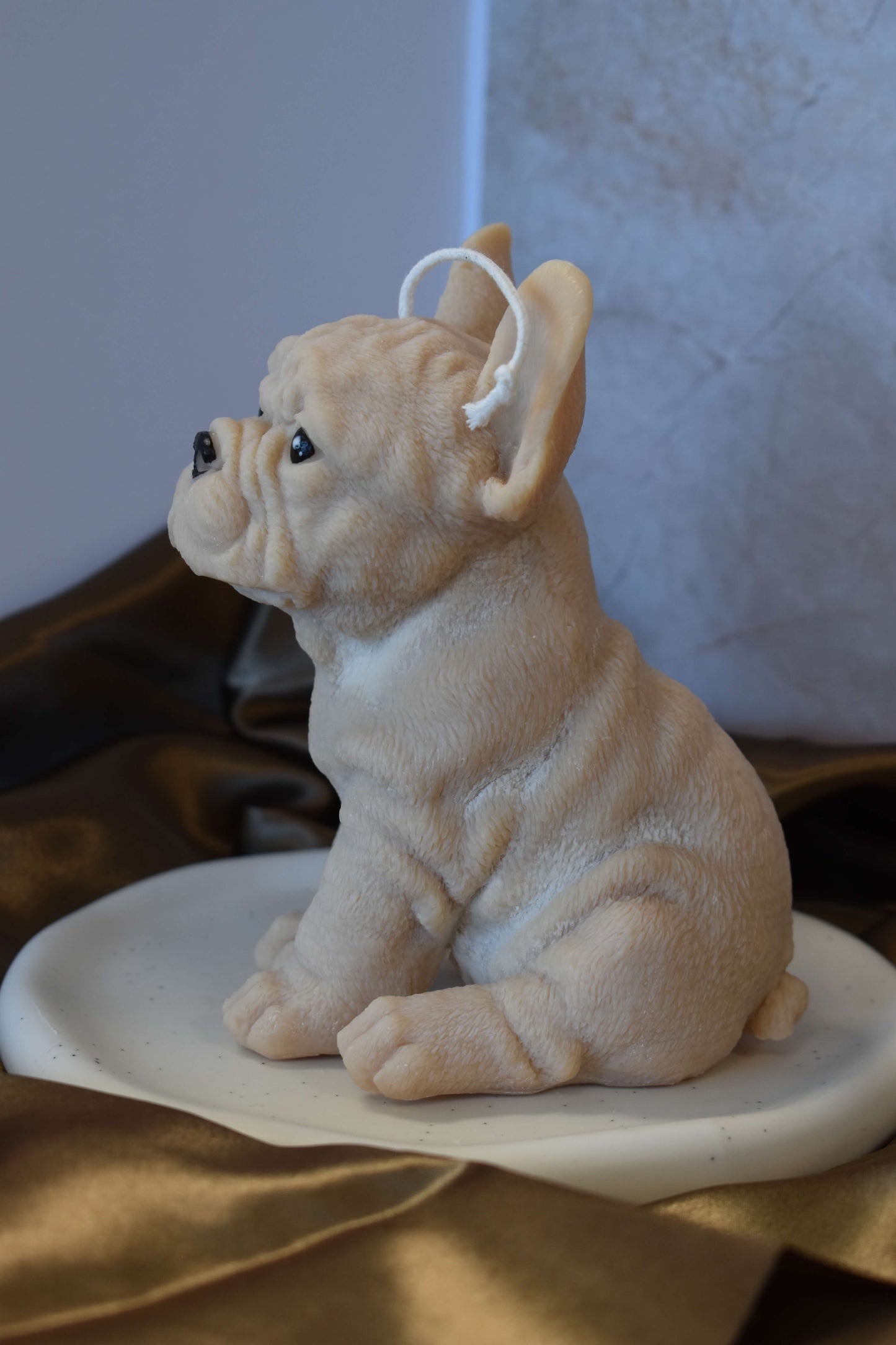 Rapeseed wax candle "Puppy Love XL" - Frenchie