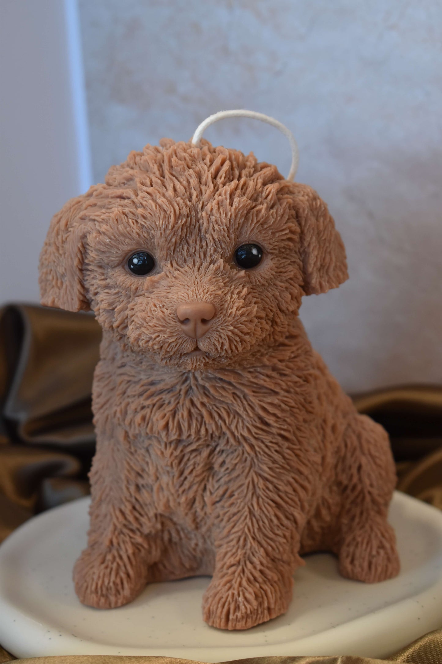 Rapswachskerze "Puppy Love XL" - Labradoodle
