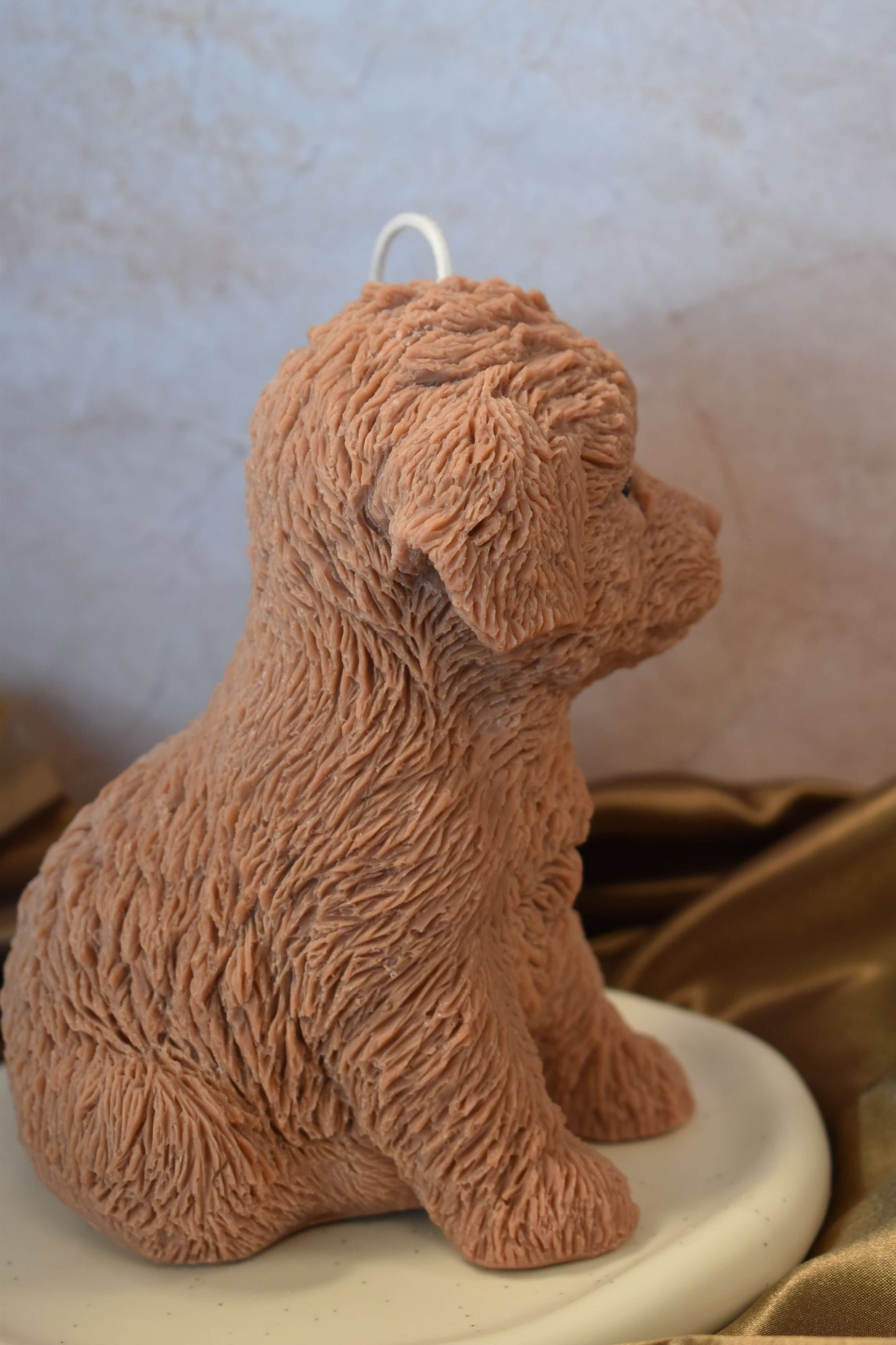 Rapswachskerze "Puppy Love XL" - Labradoodle