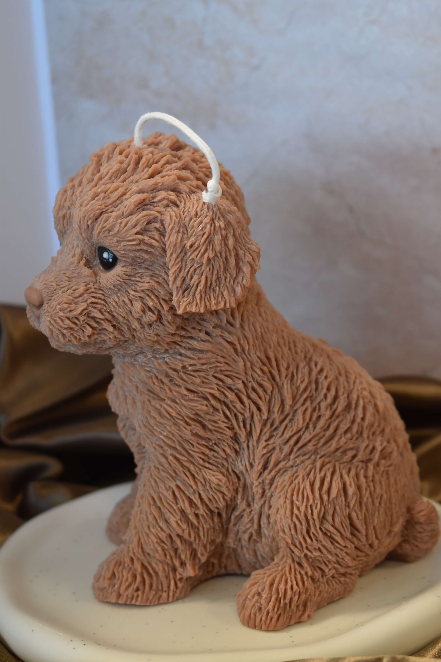 Rapswachskerze "Puppy Love XL" - Labradoodle
