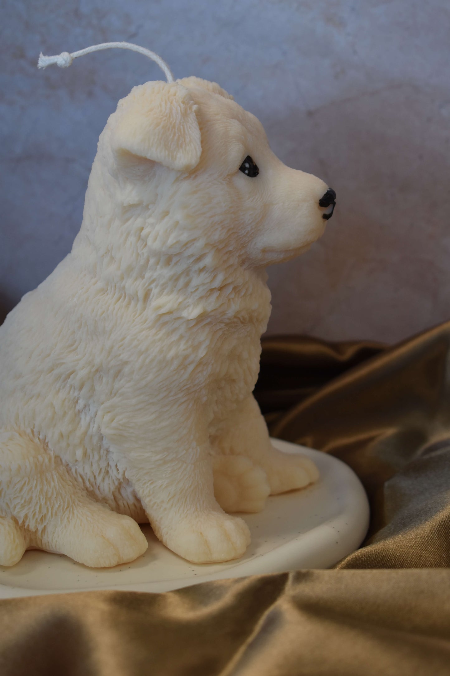 Rapeseed wax candle "Puppy Love XL" - German Shepherd