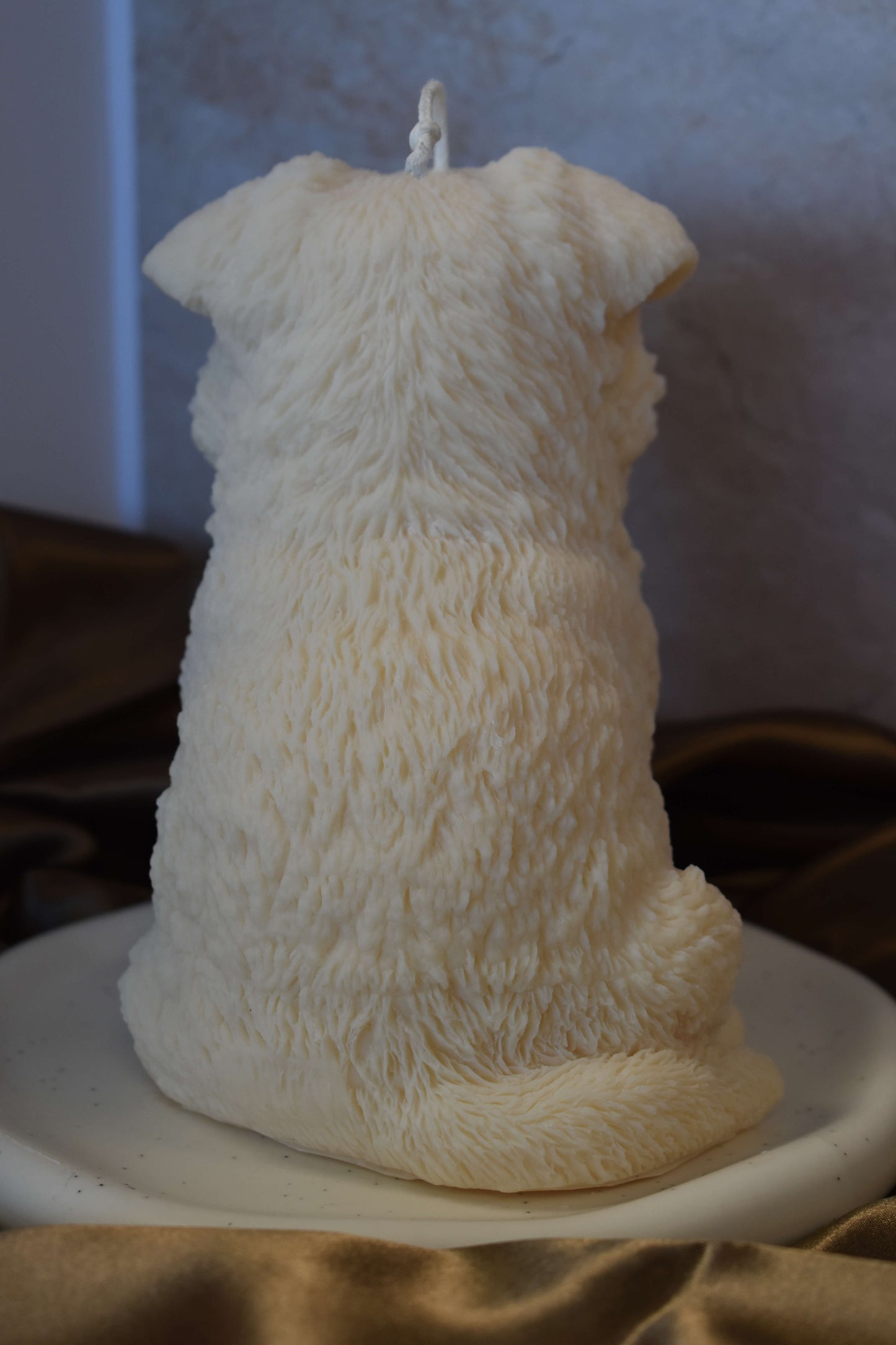 Rapeseed wax candle "Puppy Love XL" - German Shepherd