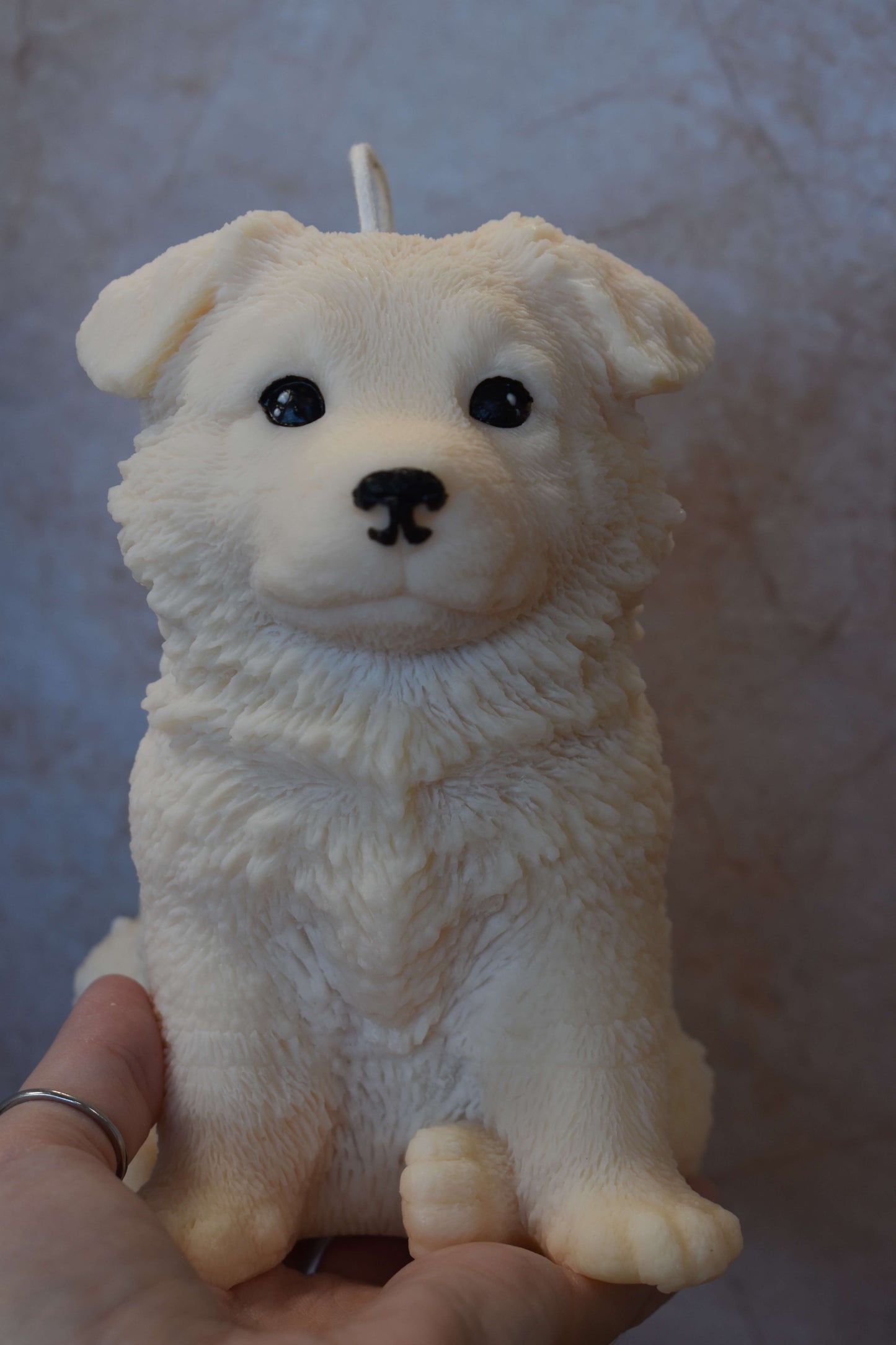 Rapeseed wax candle "Puppy Love XL" - German Shepherd