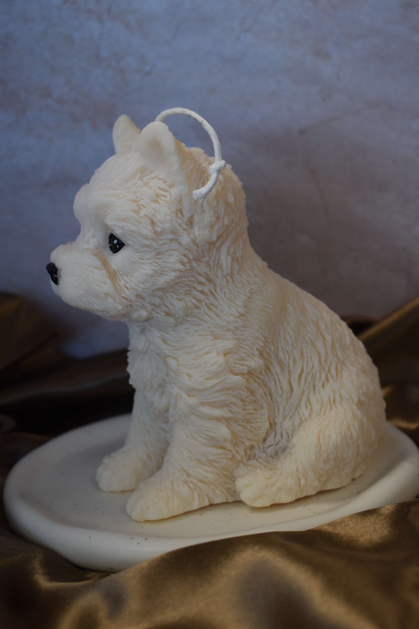 Rapeseed wax candle "Puppy Love XL" - Westie