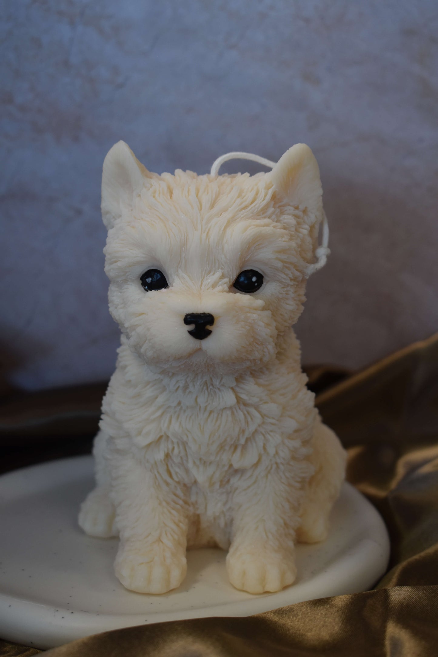 Rapeseed wax candle "Puppy Love XL" - Westie