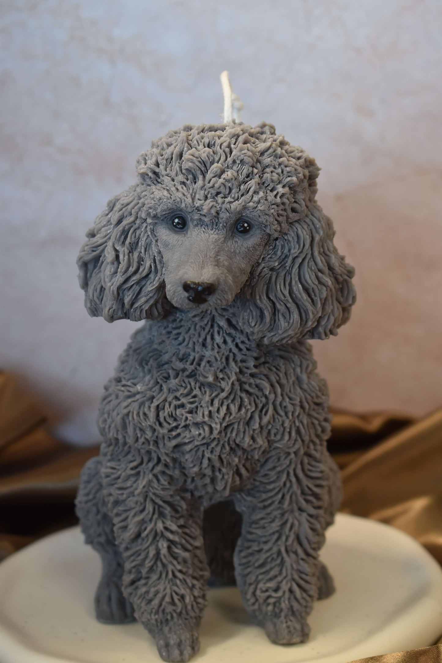 Rapeseed wax candle "Puppy Love XL" - Standard Poodle