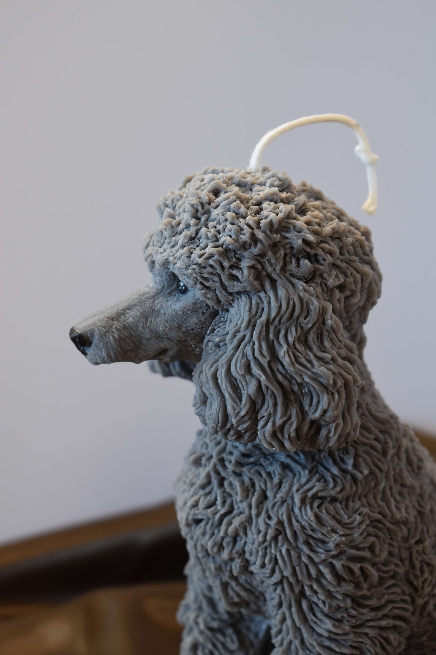 Rapeseed wax candle "Puppy Love XL" - Standard Poodle