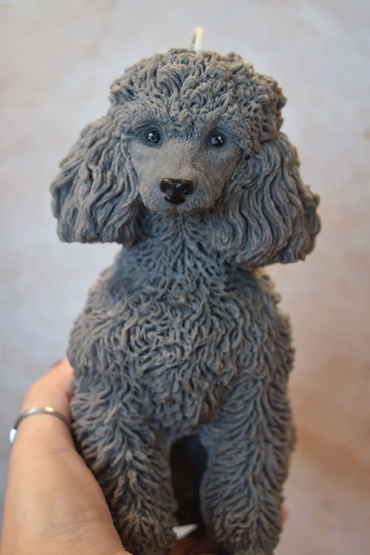 Rapeseed wax candle "Puppy Love XL" - Standard Poodle
