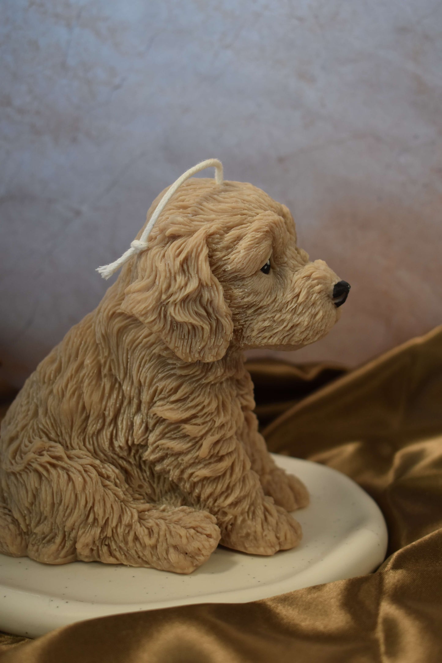 Rapeseed wax candle "Puppy Love XL" - Cockapoo