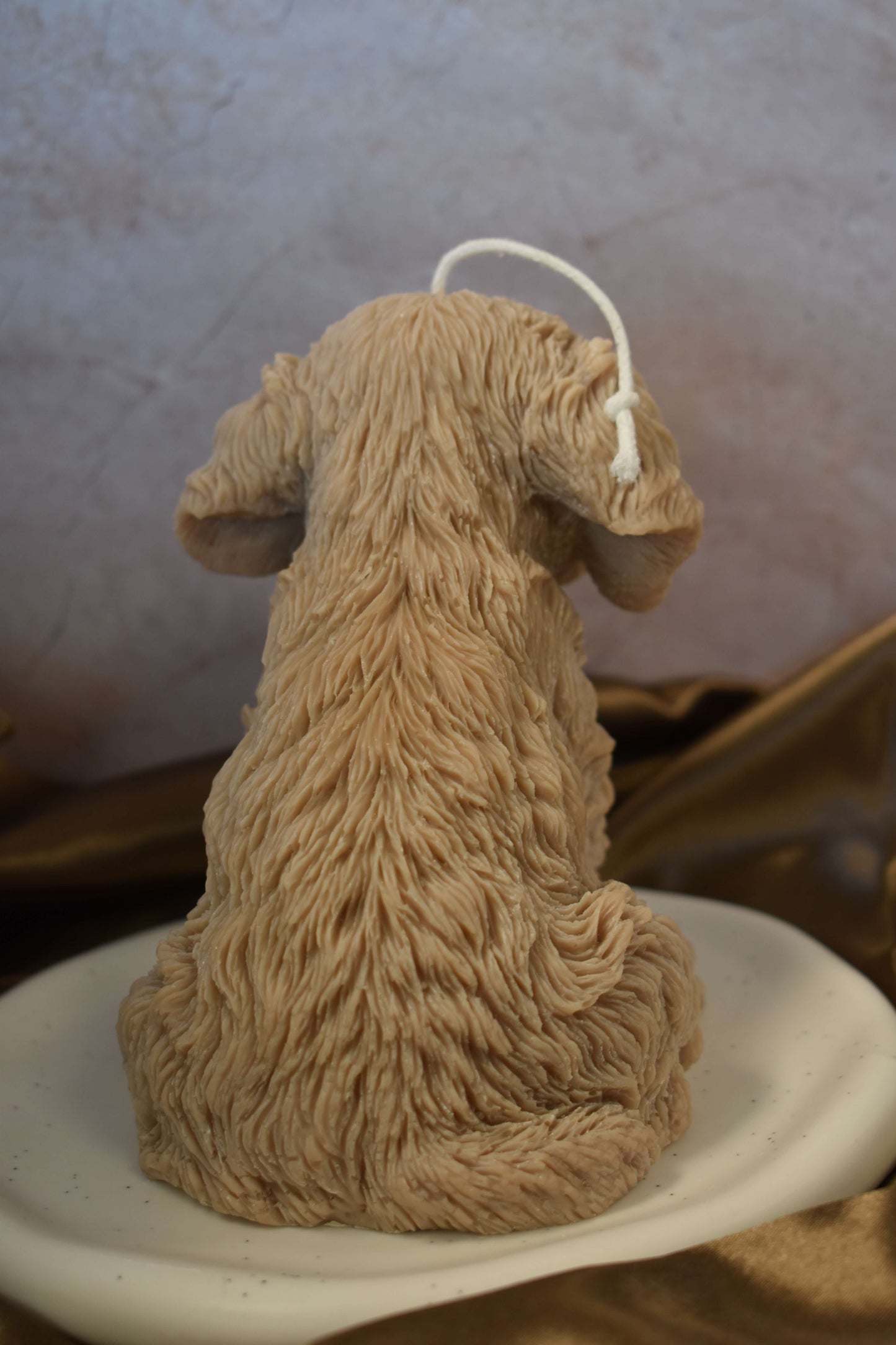 Rapeseed wax candle "Puppy Love XL" - Cockapoo