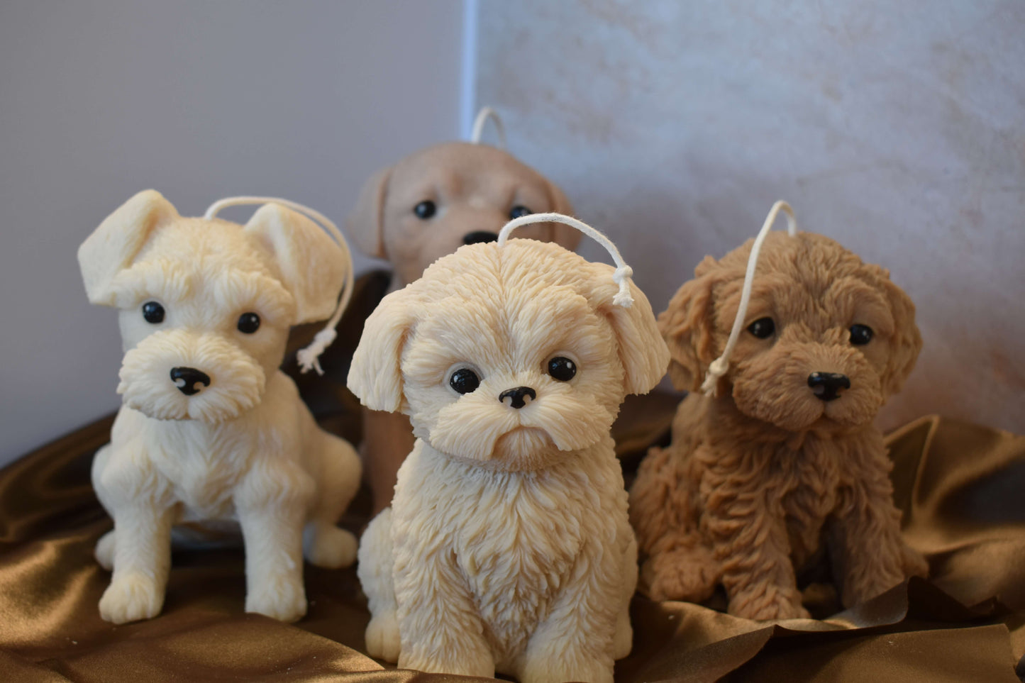 Rapeseed wax candle "Puppy Love XL" - Shih Tzu