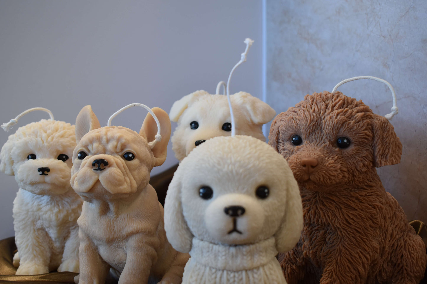 Rapswachskerze "Christmas Puppy XL"