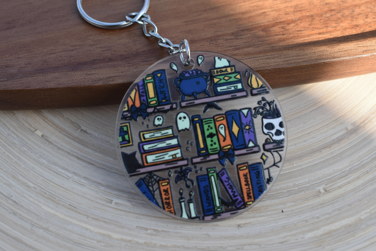 Acryl Schlüsselanhänger - Midnight Library