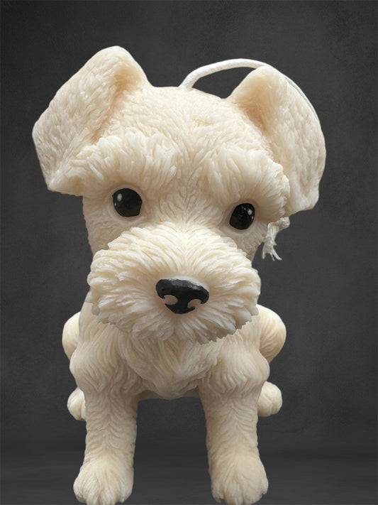Rapswachskerze "Puppy Love XL" - Schnauzer