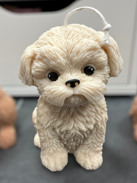 Rapswachskerze "Puppy Love XL" - Shih Tzu