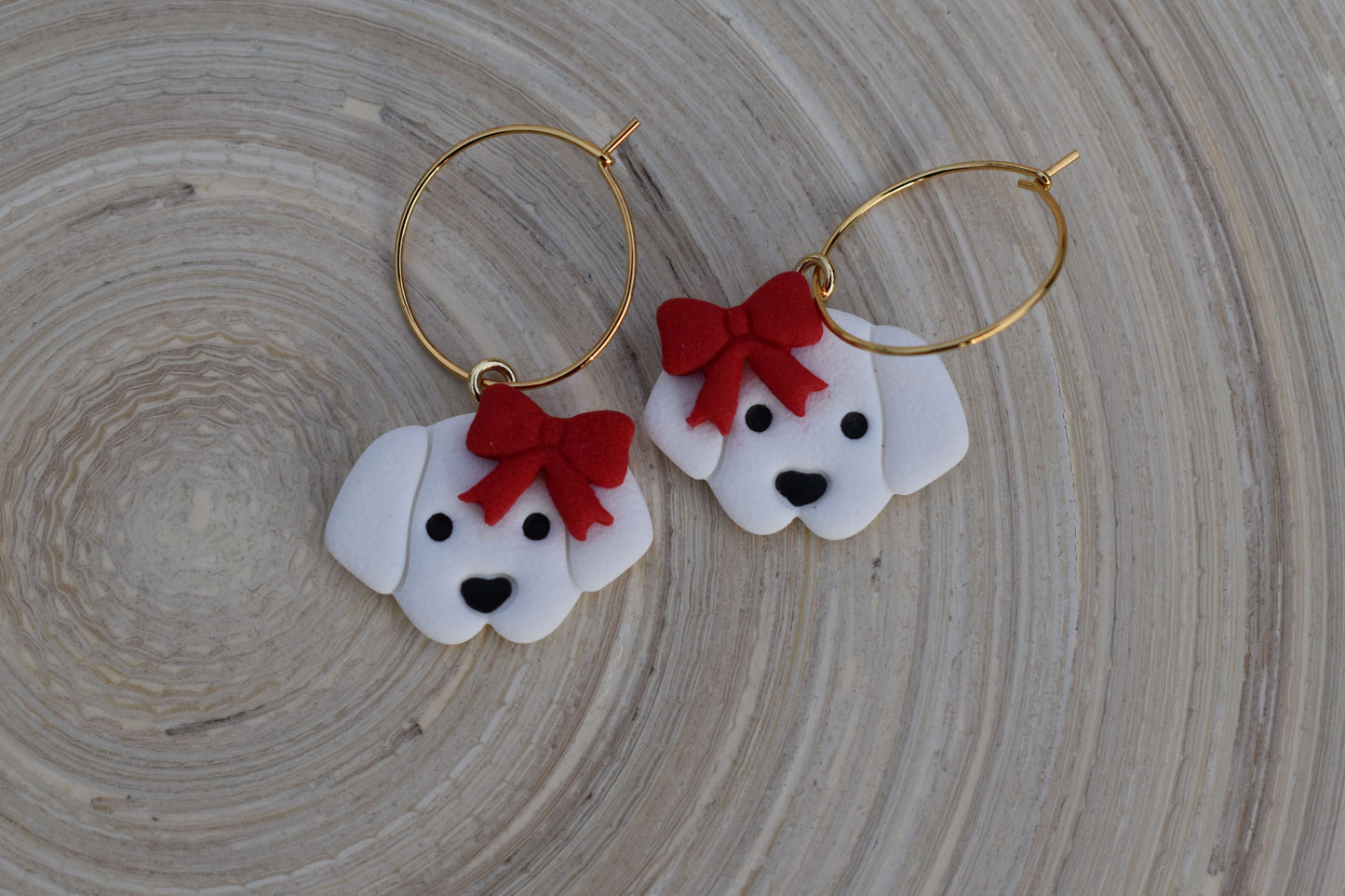 Handmade earrings - Snow Paws