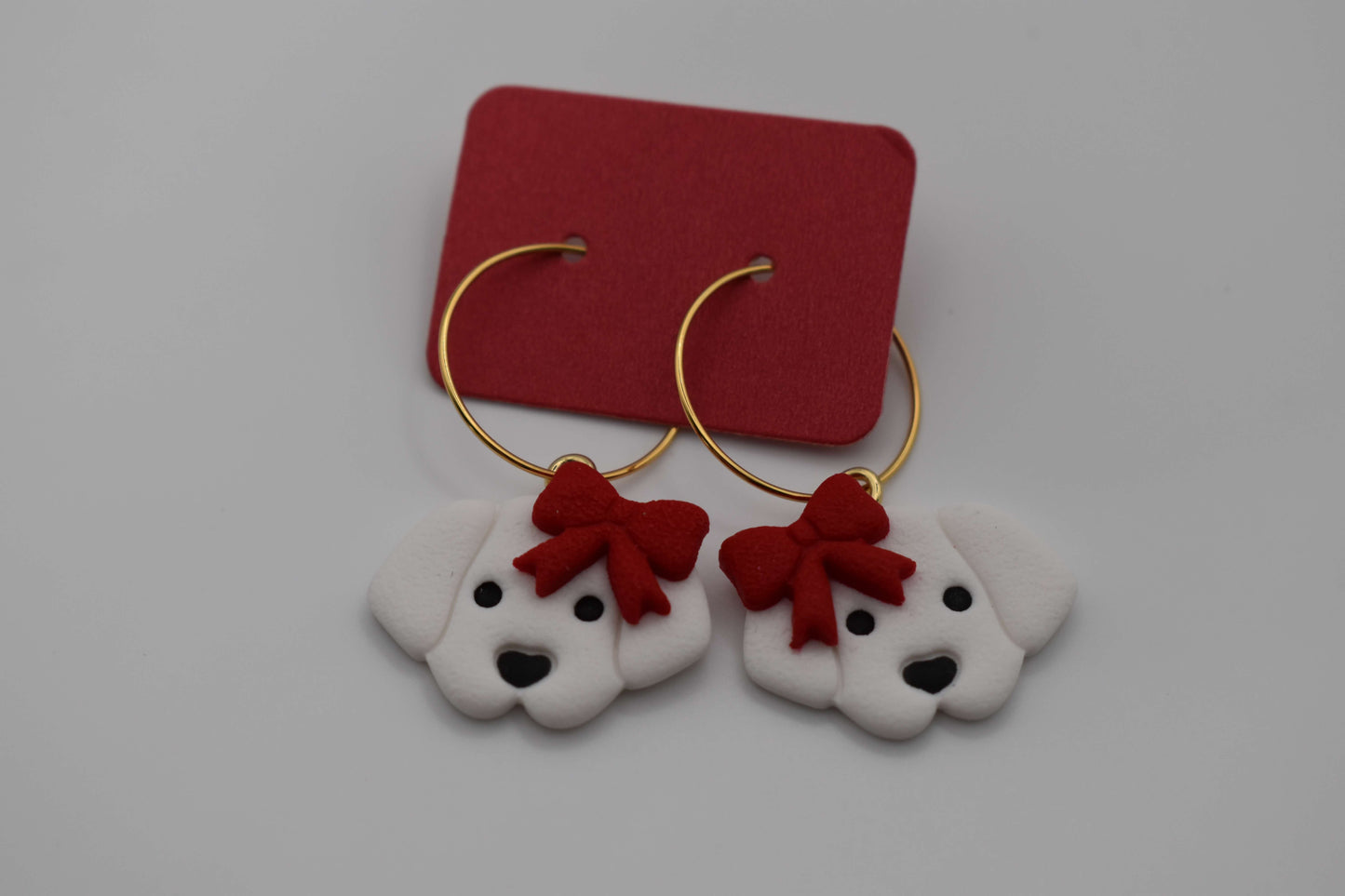 Handmade earrings - Snow Paws