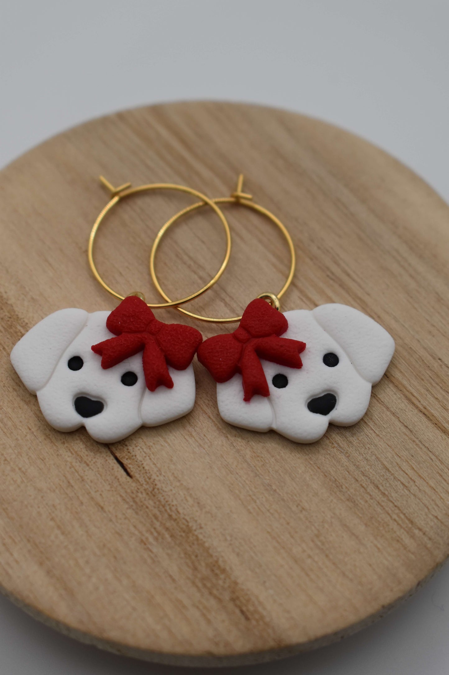 Handmade earrings - Snow Paws