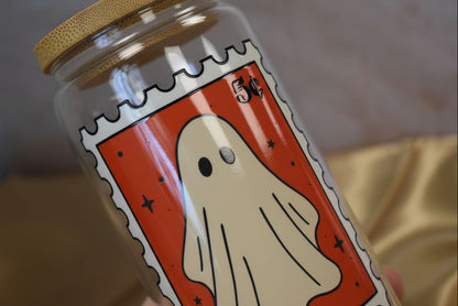Trinkglas - "Spooky Stamps"