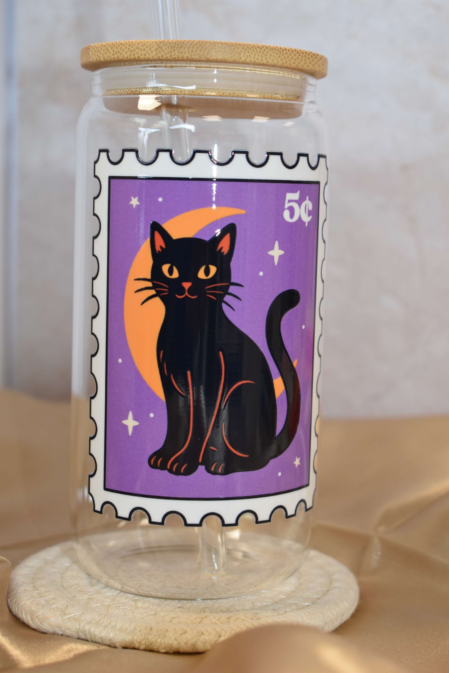 Trinkglas - "Spooky Stamps"