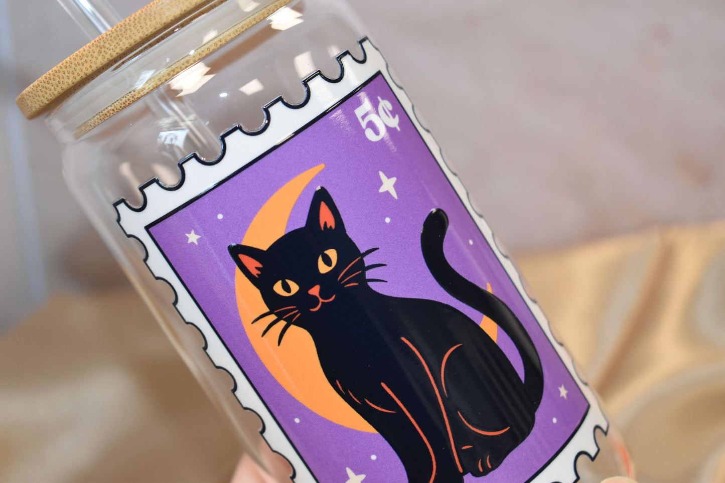 Trinkglas - "Spooky Stamps"