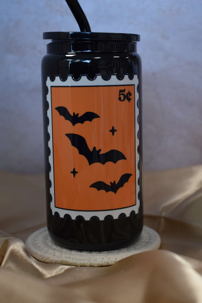 Trinkglas - "Spooky Stamps"