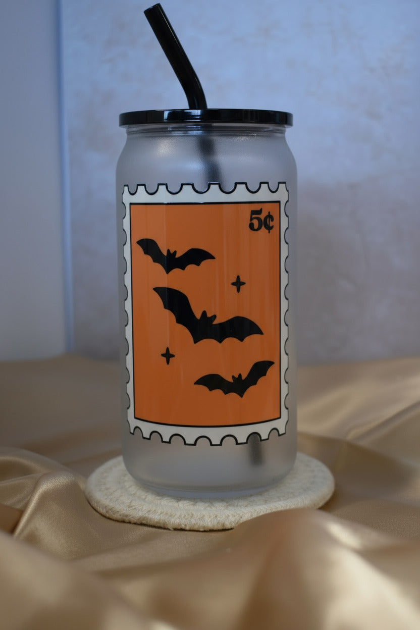 Trinkglas - "Spooky Stamps"