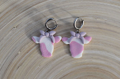 Handgemachte Ohrringe - Bow Cow