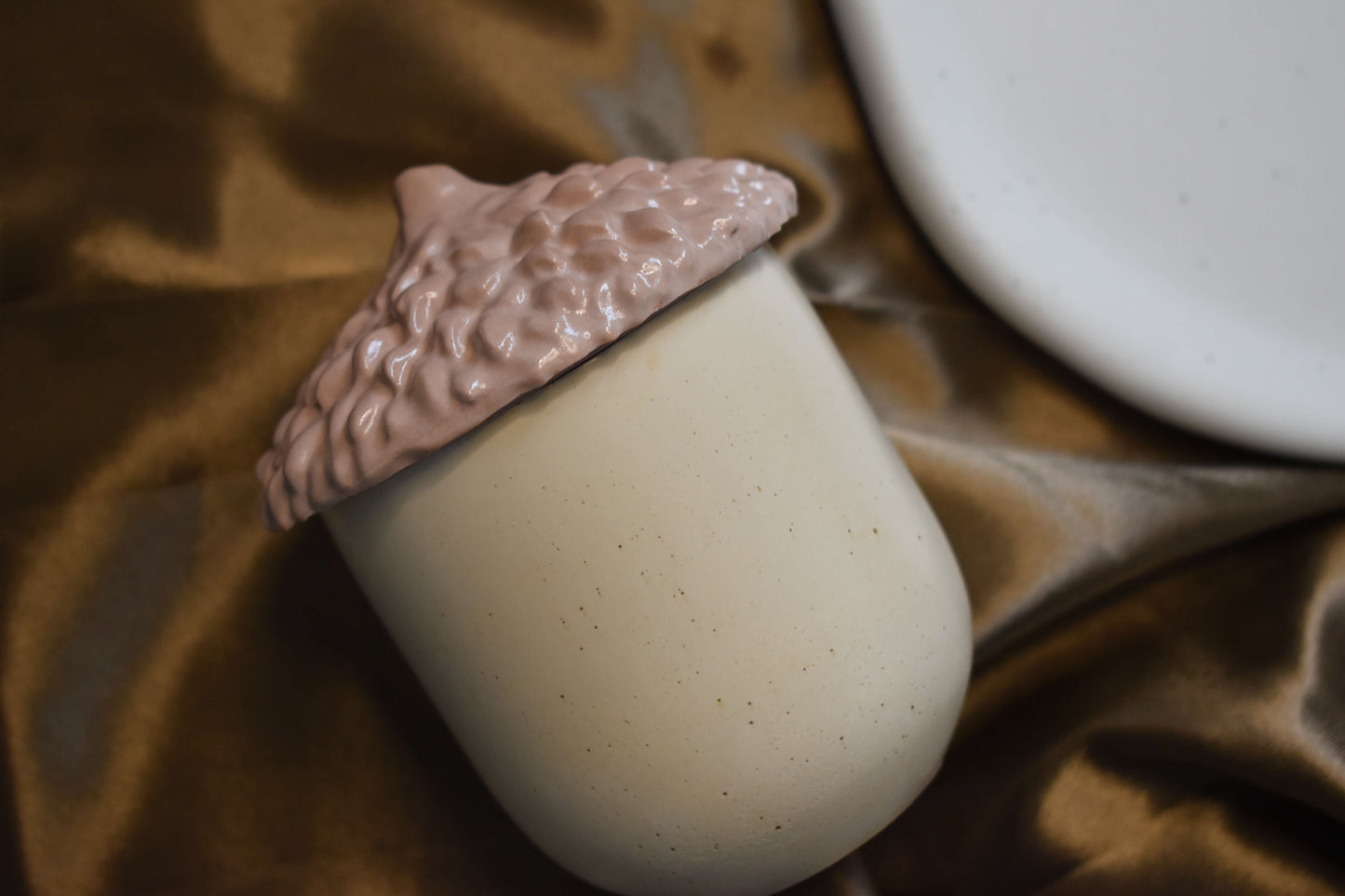 Handgemachte Schmuckdose - Golden Acorn